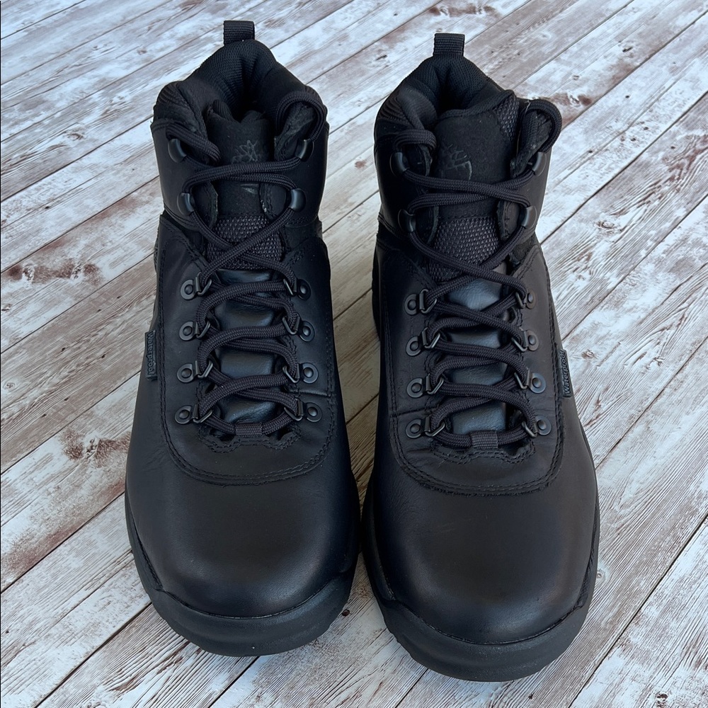 Timberland Men's White Ledge Waterproof Mid Hiker Boot Black Full Grain